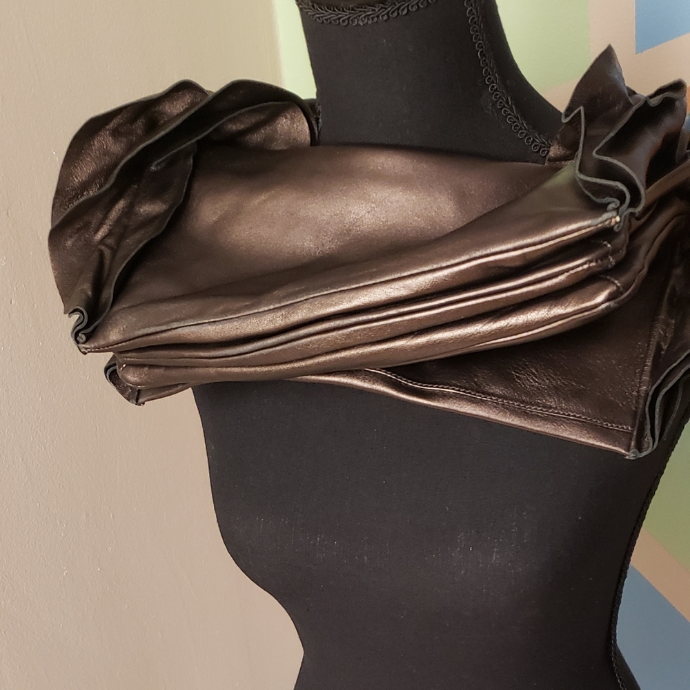 PRADA Small Ruffle Sides Handbag - Picture 5 of 13